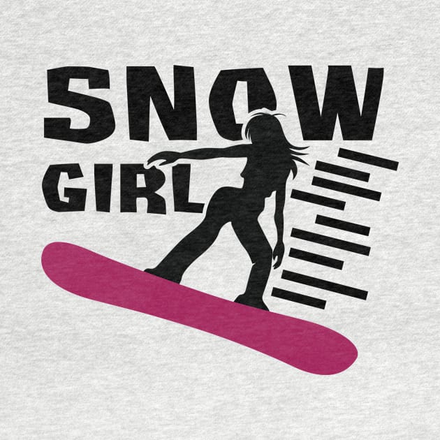 Snowboard Girl by ThyShirtProject - Affiliate